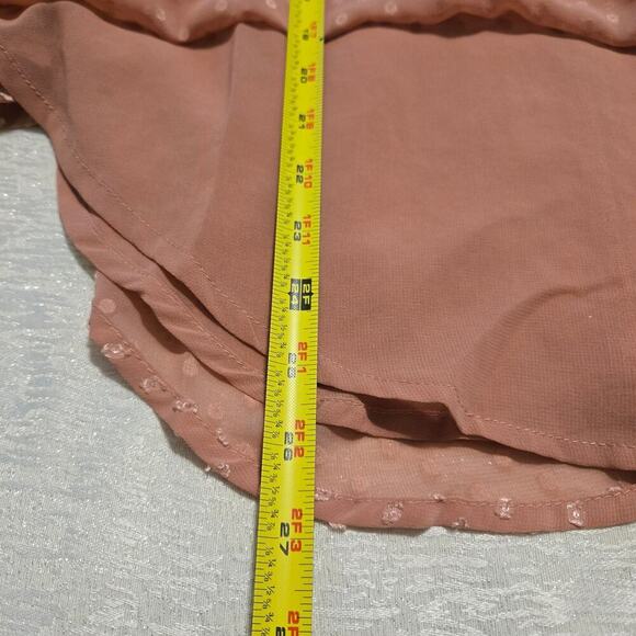 Band of Gypsies Petal Pink Bell Sleeve Cottagecore Boho chic Fairycore Coquette - Picture 6 of 9